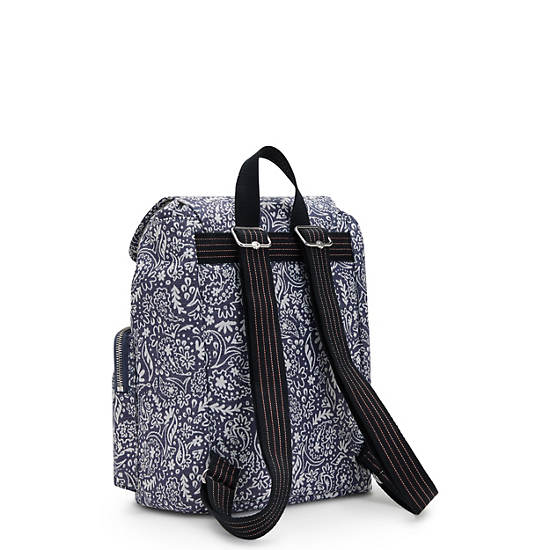 Kipling Anto Woodstock Rugzak Wit Blauw | BE 1539LI